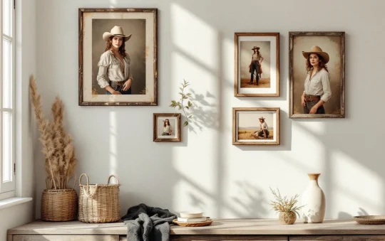 Accrochez vos ceintures ! transformer un mur blanc en galerie western féminine