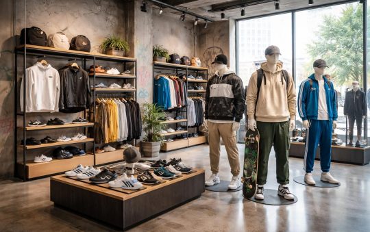 Boutique mode sportswear urbain avec collections streetwear Nike SB, Adidas Originals et Puma Select