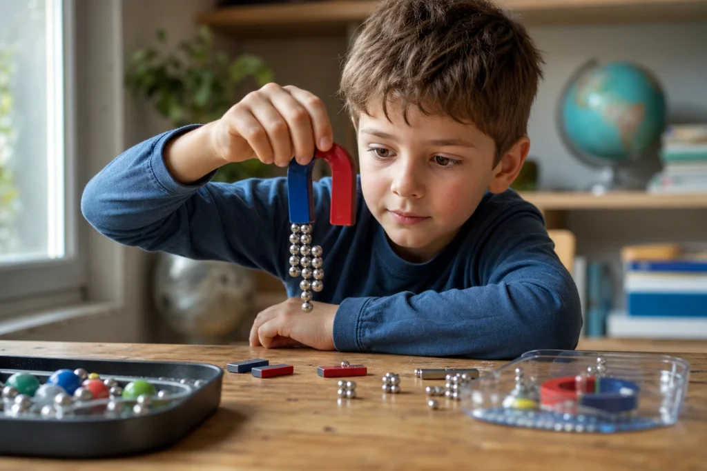 Apprentissage ludique : la science devient un jeu d’enfant avec le magnétisme