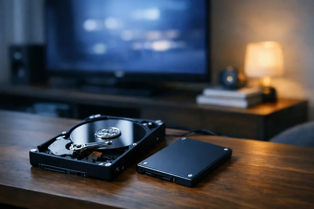Disque dur ou SSD : ce qui change vraiment pour un ordinateur de salon